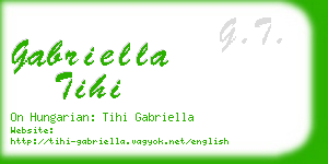 gabriella tihi business card